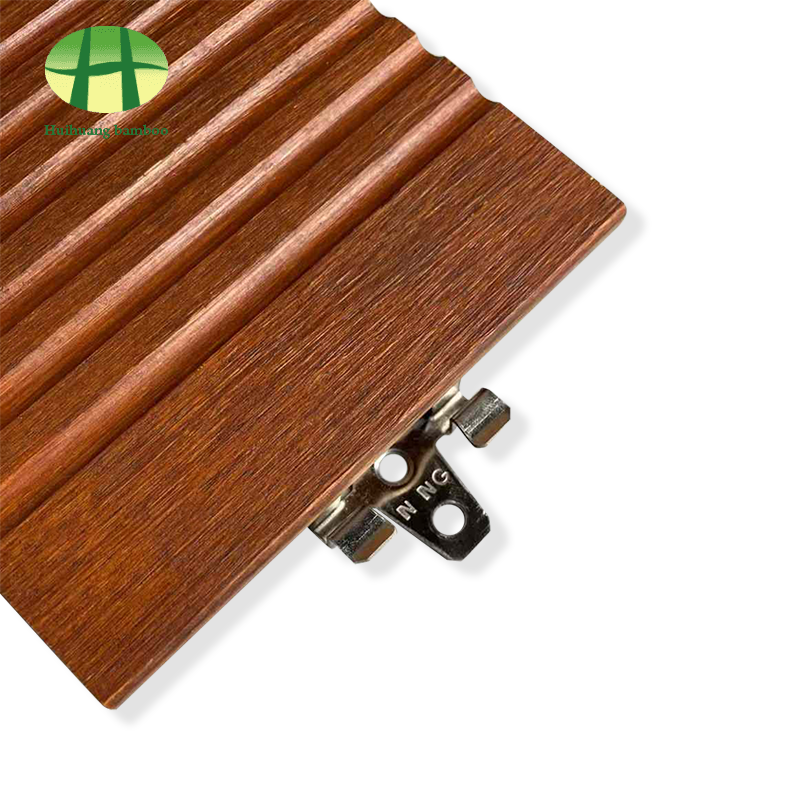 Attache épissant un parquet en bambou lourd