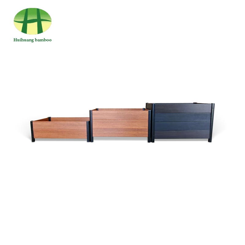 Jardinière en bambou résistante aux intempéries, jardinière en bois composite Jardinière en bambou résistante aux intempéries, jardinière en bois composite