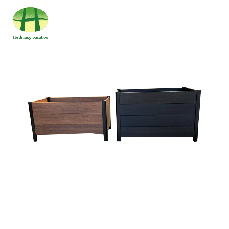 Jardinière en bambou résistante aux intempéries, jardinière en bois composite Jardinière en bambou résistante aux intempéries, jardinière en bois composite