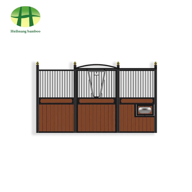 Planche d'écurie en bambou lourd d'extérieur carbonisé