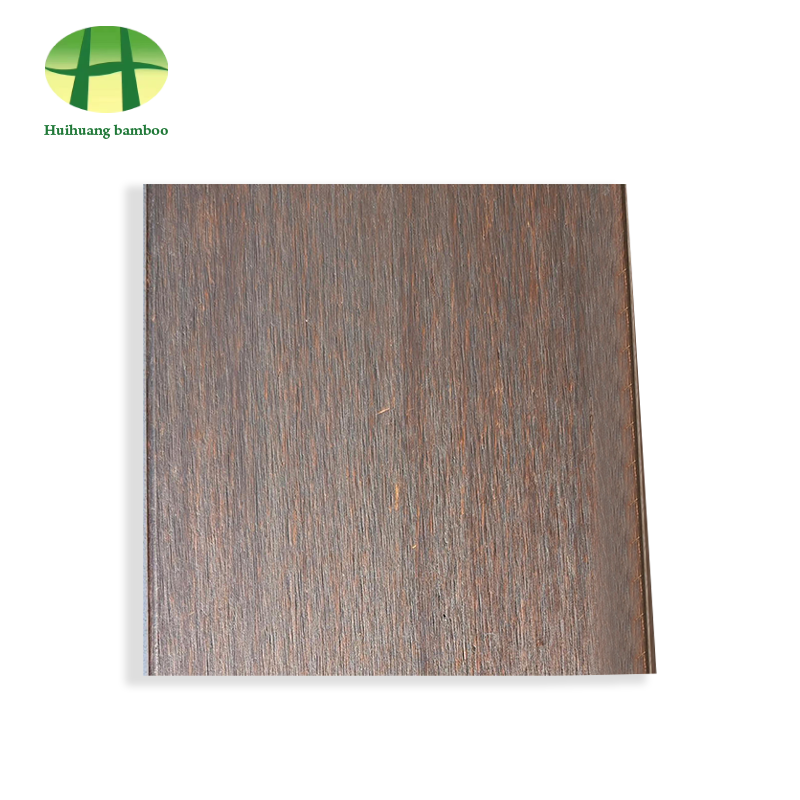 Parquet en bambou lourd brillant de couleur carbonisée