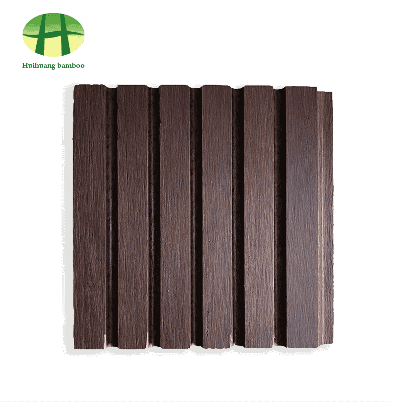 Parquet en bambou à grandes rainures