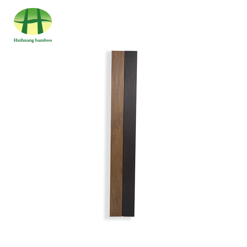 Parquet en bambou lourd brillant de couleur carbonisée