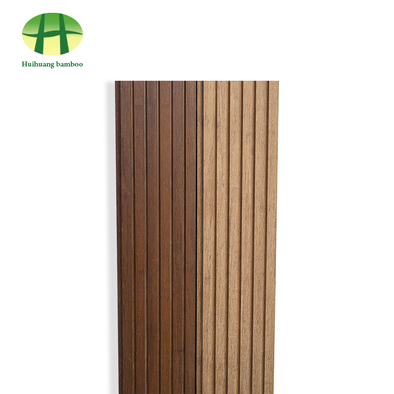 Large groove bamboo flooring