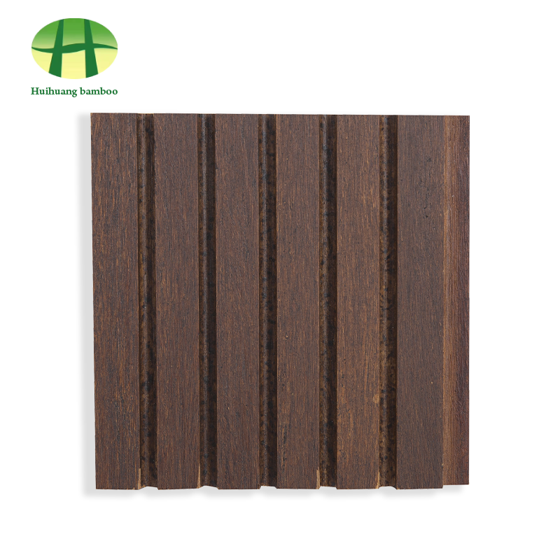 Parquet en bambou à grandes rainures