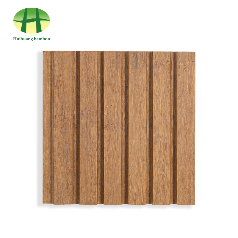 Parquet en bambou à grandes rainures