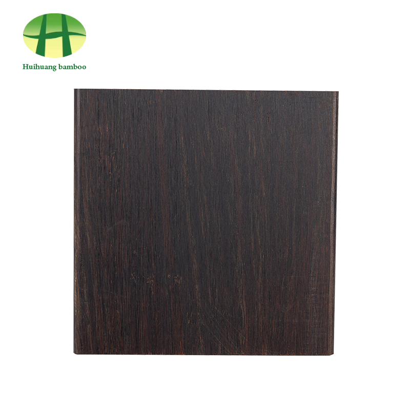 Parquet en bambou lourd brillant de couleur carbonisée